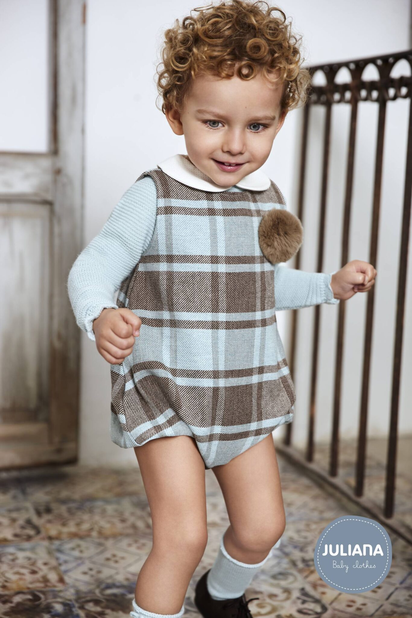 Pelele cuadros con jersey Art. j4108