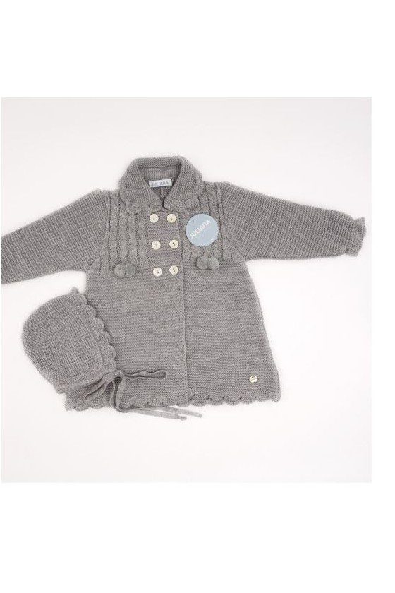 Abrigo punto unisex con capota Art. J4160 (varios tonos)