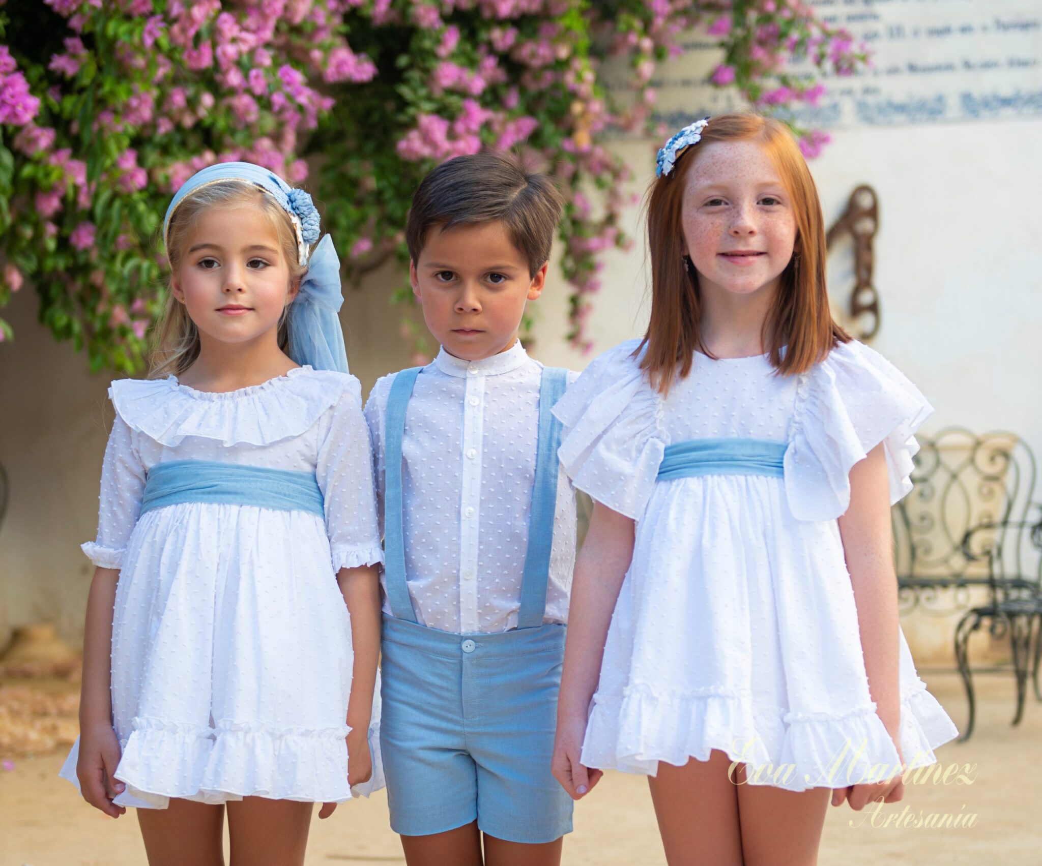 Conjunto niño Art. 34641-34681 Camisa blanca plumeti (varios tonos de pantalón)