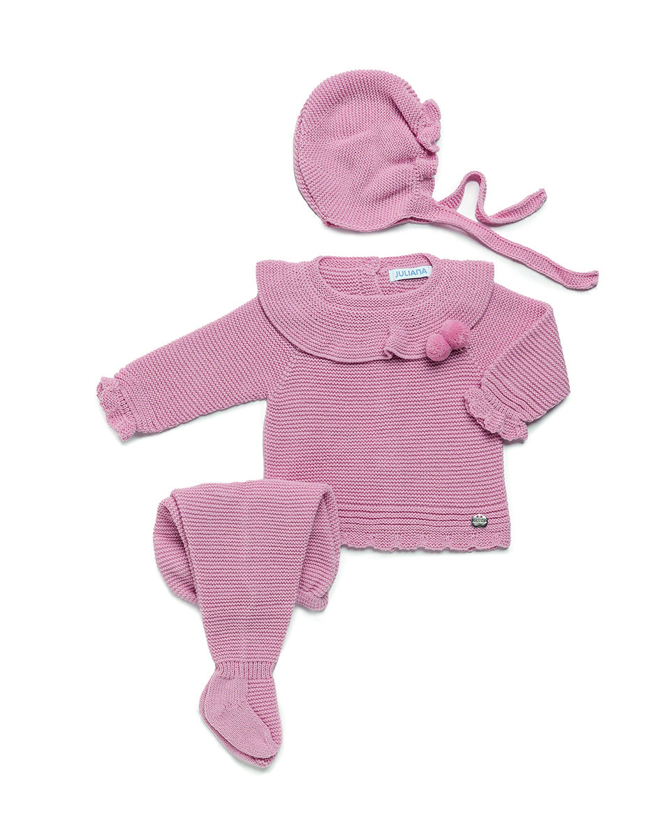 Conjunto polaina lana con capota Art. 24566