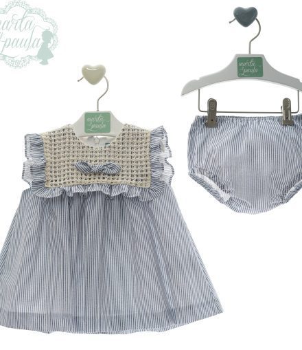 Vestido bebé con braguita Art. 0325 Familia Acuario
