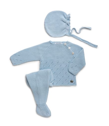 Conjunto polaina hilo con capota Art. 25038 (varios tonos)