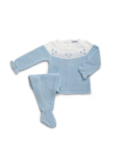 Conjunto polaina hilo con capota Art. 25048 (varios tonos)