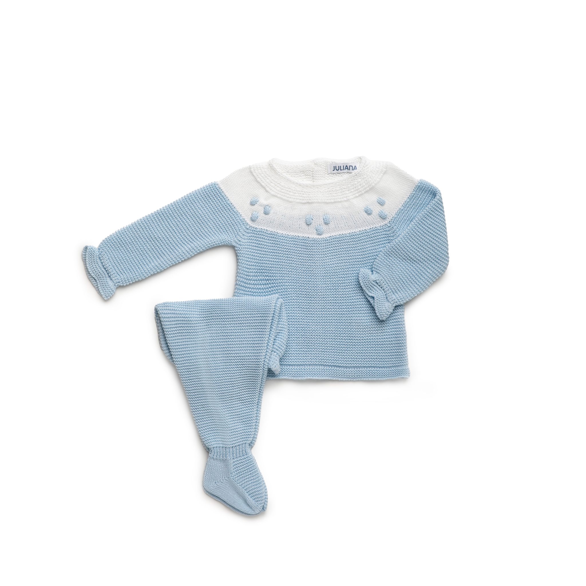 Conjunto polaina hilo con capota Art. 25048 (varios tonos)