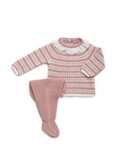 Conjunto polaina hilo con capota Art. 25051 (varios tonos)