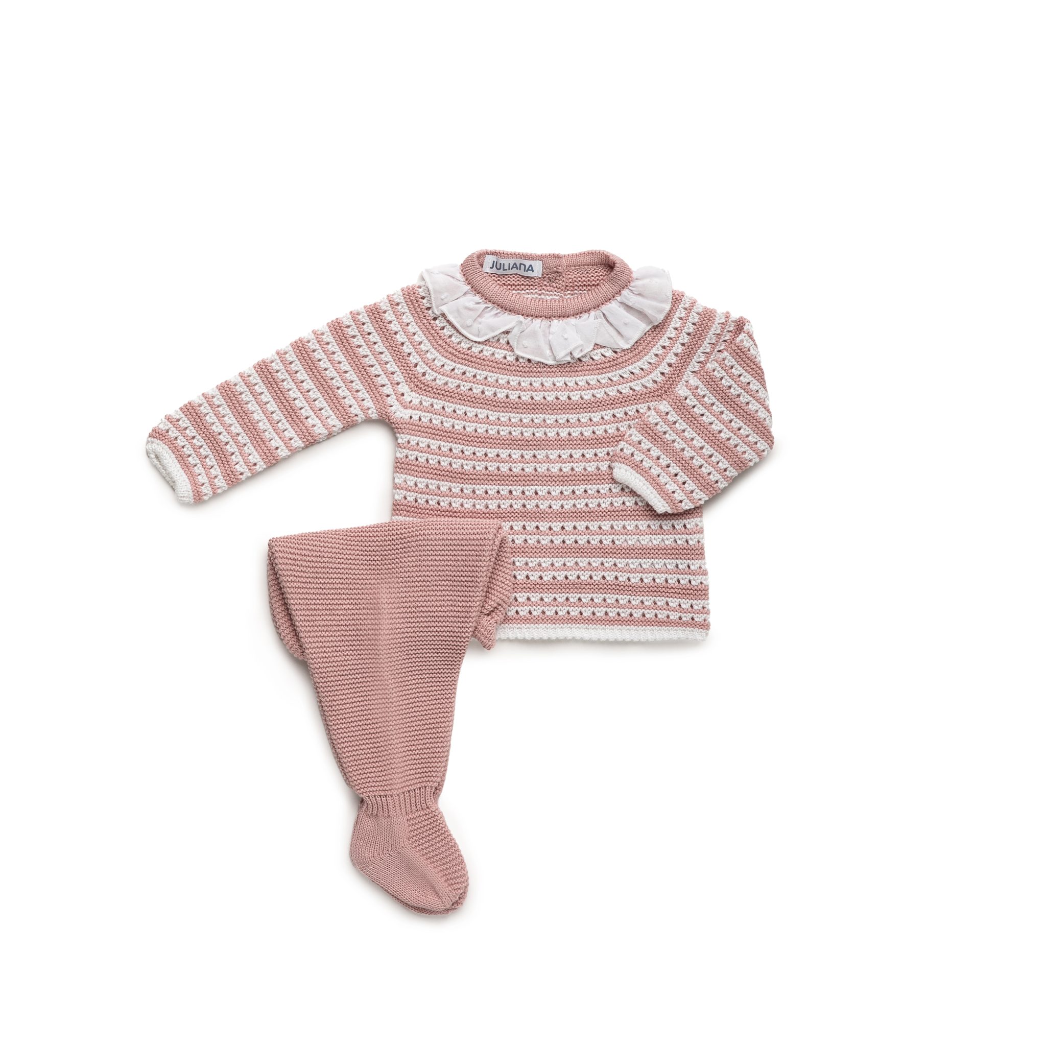 Conjunto polaina hilo con capota Art. 25051 (varios tonos)