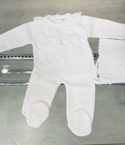 Conjunto polaina con capota Art. 5439 100% algodón (varios tonos)