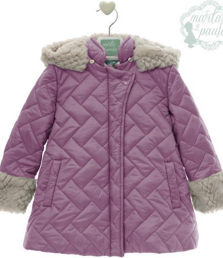 Abrigo acolchado Art. 4012 color berenjena