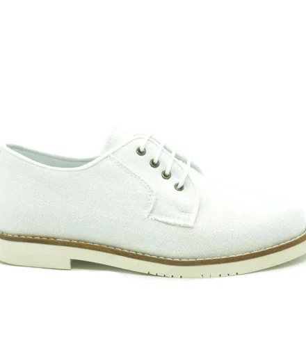 Zapato lino Art. 650-287-1278 canna blanco