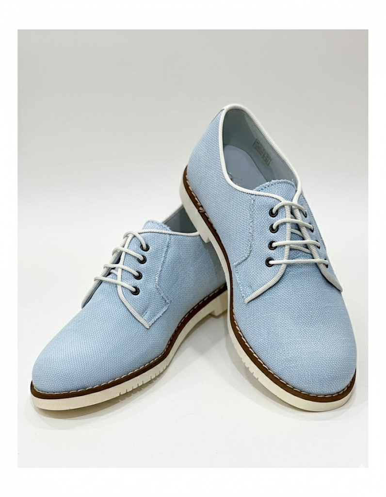 Zapato Art. 650-401-1568 Lino Tex Celeste